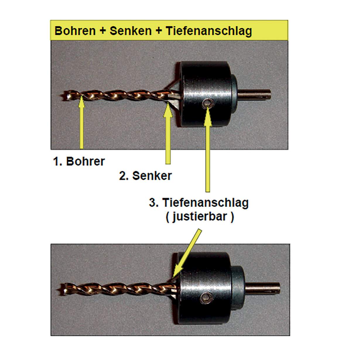 1250341 - Bohrer-Senker 5,0mm für alle Holzarten