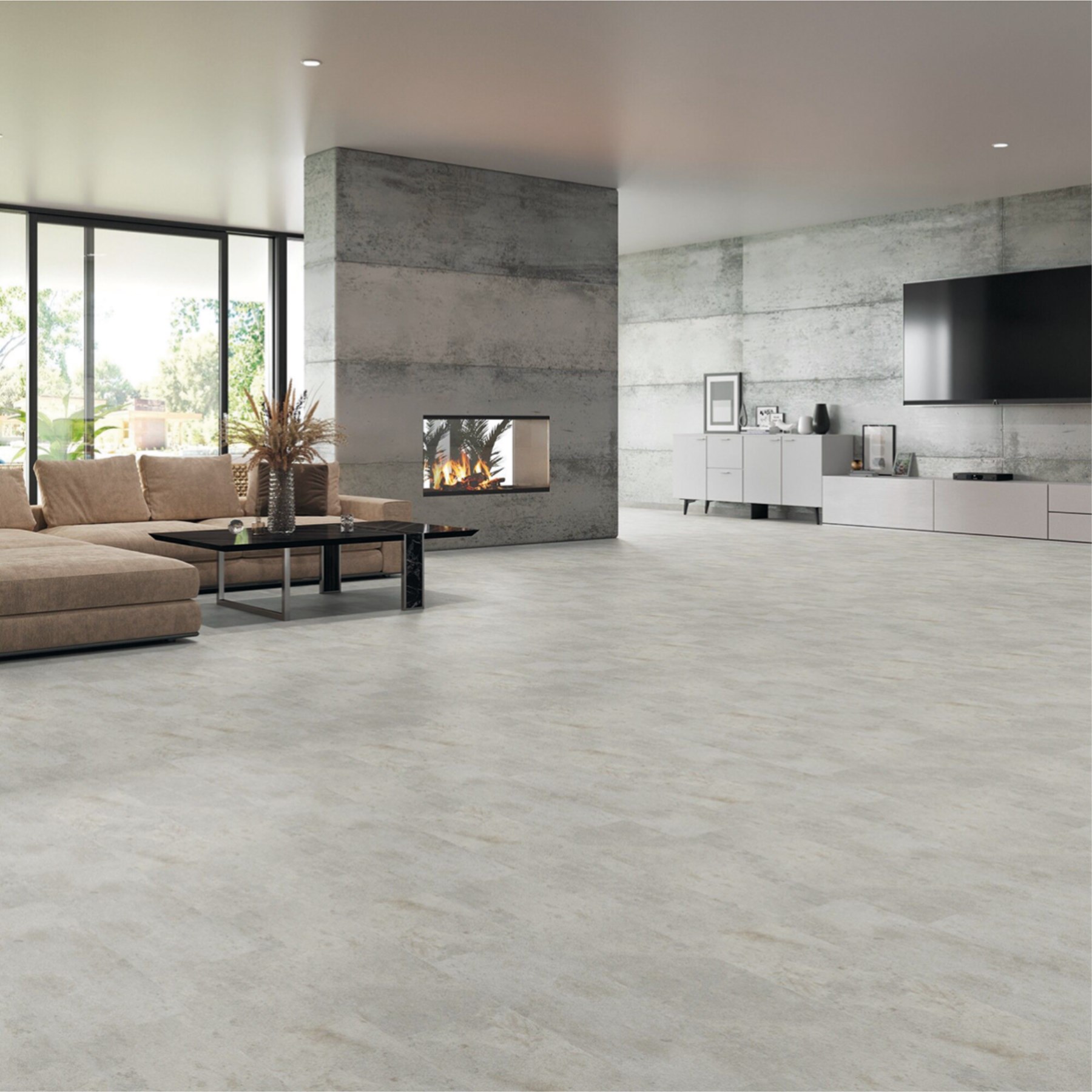 1253382 - Vinylboden Eleganto Beton Silber sand lackiert